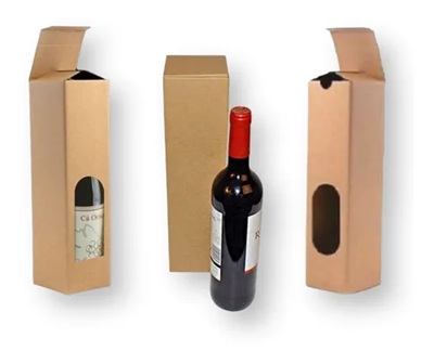 Caja para 1 botella - Cartonería Zelada Lima